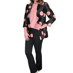 NEW SLIMSATION BY MULTIPLES pants wide band flare leg in black